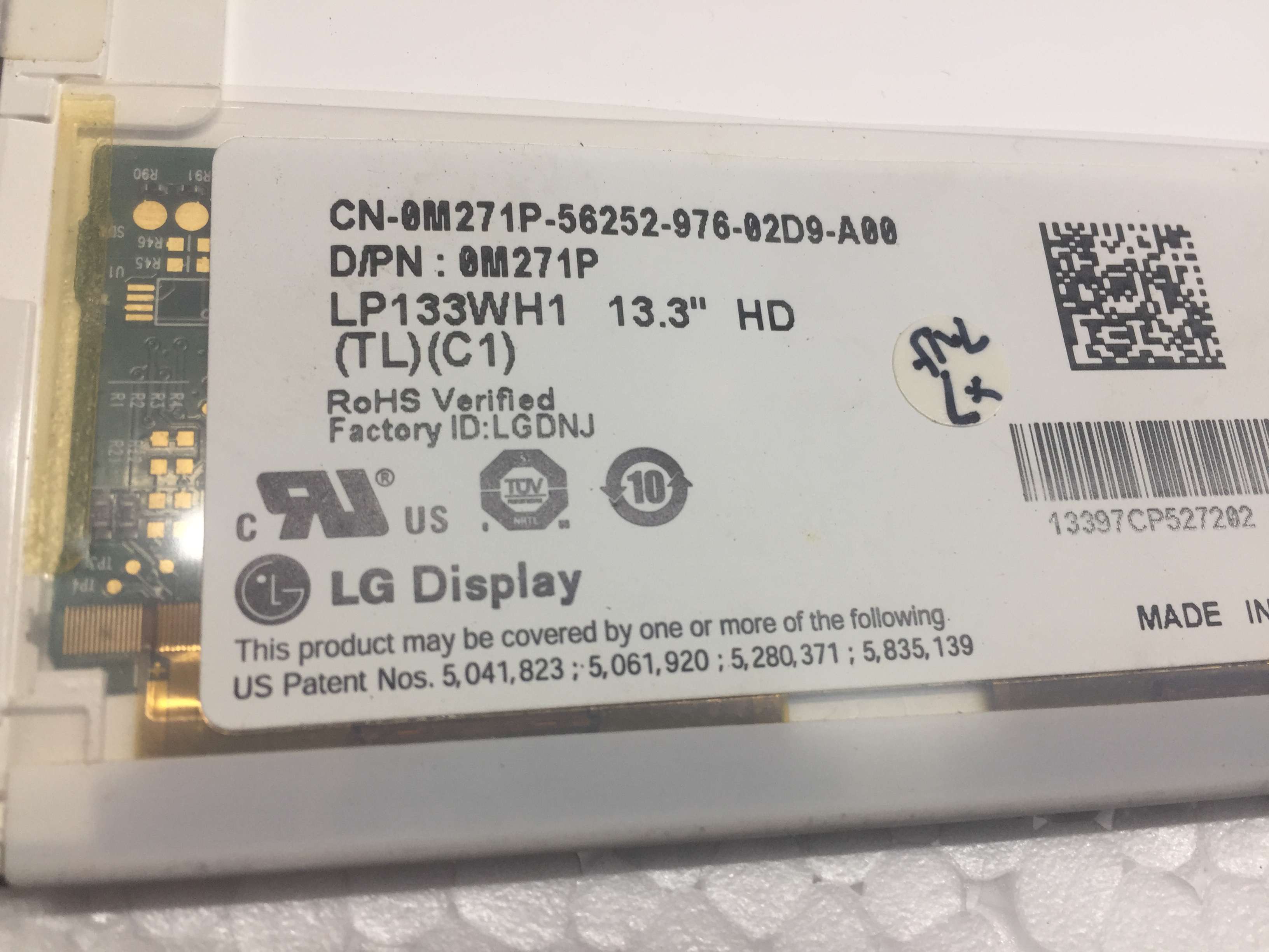 Màn hình LED Laptop 13.3 in WIDE 40 Pin Lỗi 1 Sọc