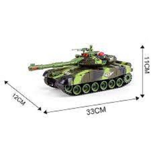 Trò chơi xe tăng chạy bằng xích dùng điều khiển từ xa có sạc hàng cấp siêu bền dành cho bé trai tặng kèm pin điều khiển, Do choi xe tang chay bang xich dung sac phat nhac co den thiet ke dep mat tang kem pin dieu khien