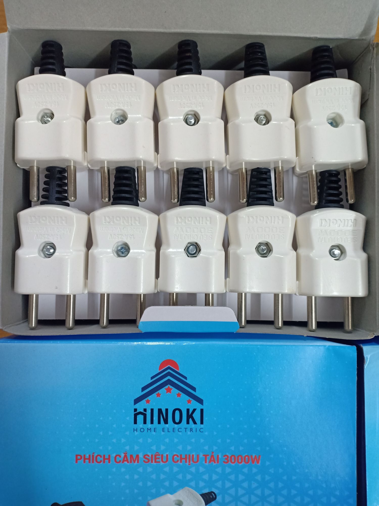 [Compo 5 phích cắm chịu tải 3000W Hinoki]