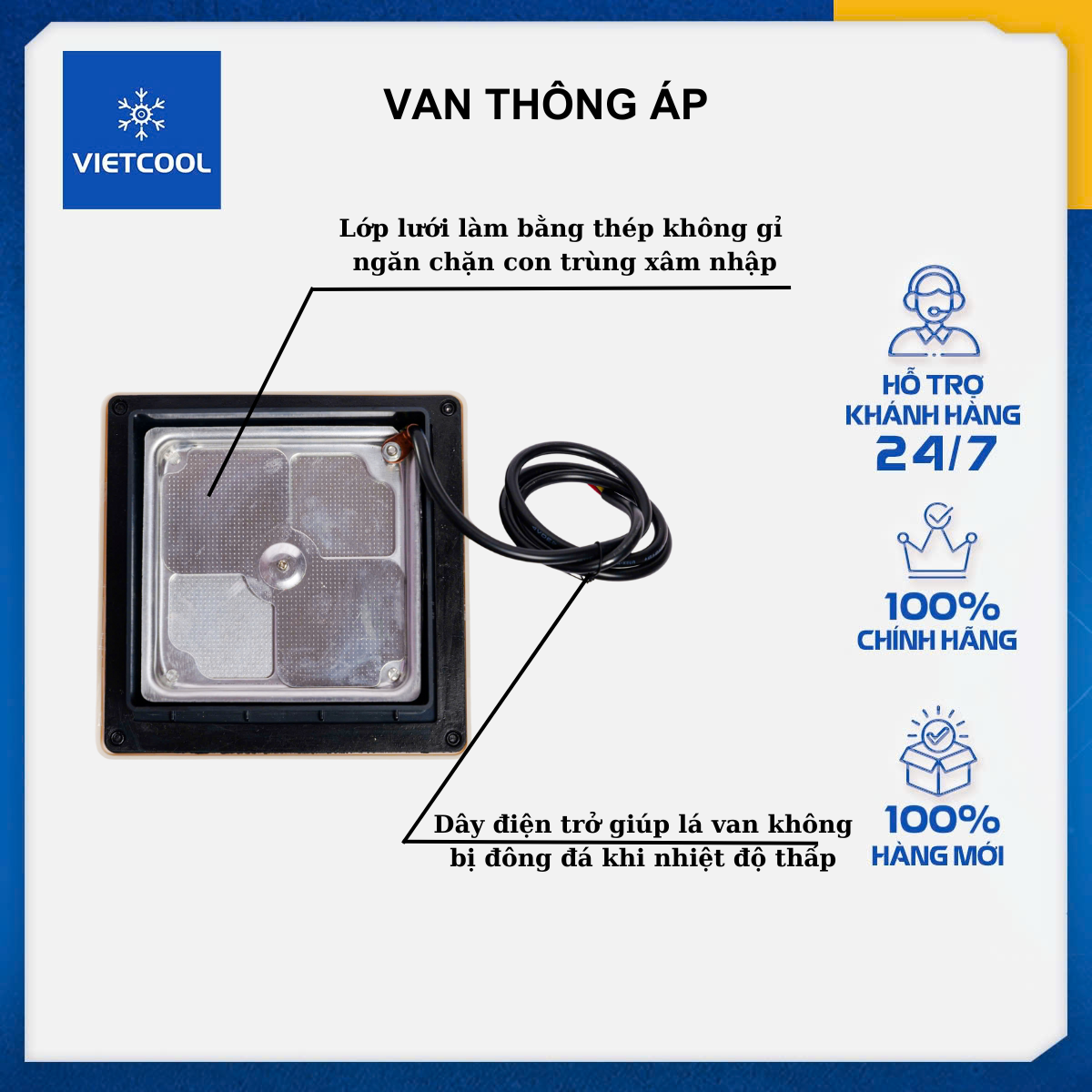 VAN THÔNG ÁP DÙNG TRONG KHO LẠNH