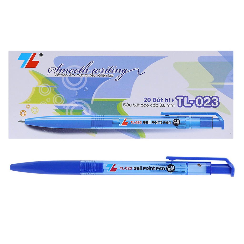 (Hộp 20 Cây)- Bút Bi Thiên Long TL-023 Ngòi 0.8mm