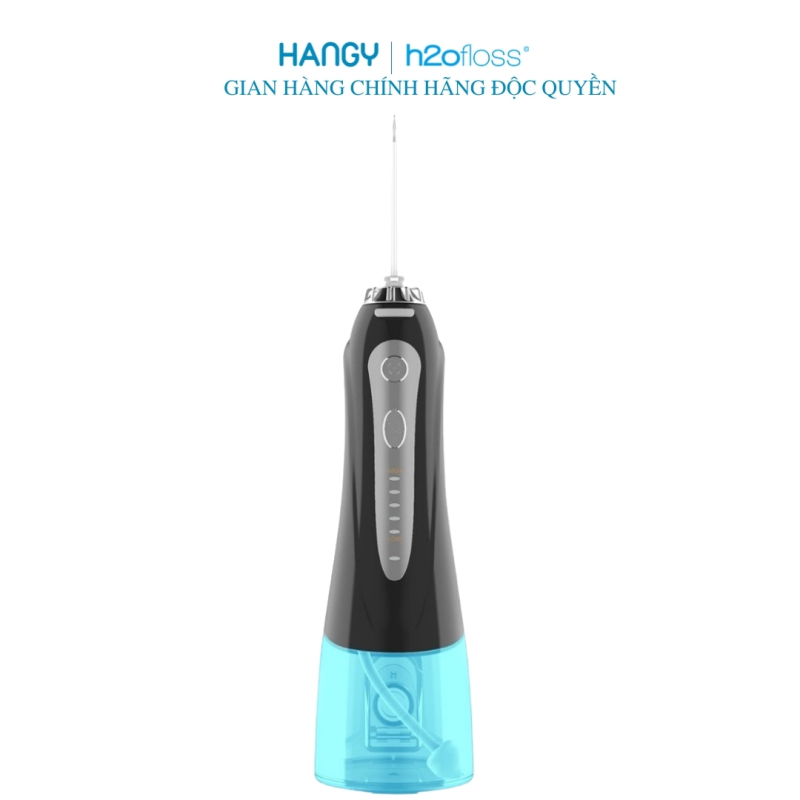Máy tăm nước h2ofloss HF- 9P vệ sinh răng miệng phiên bản 2021 nhập khẩu HANGY [Màu Đen].