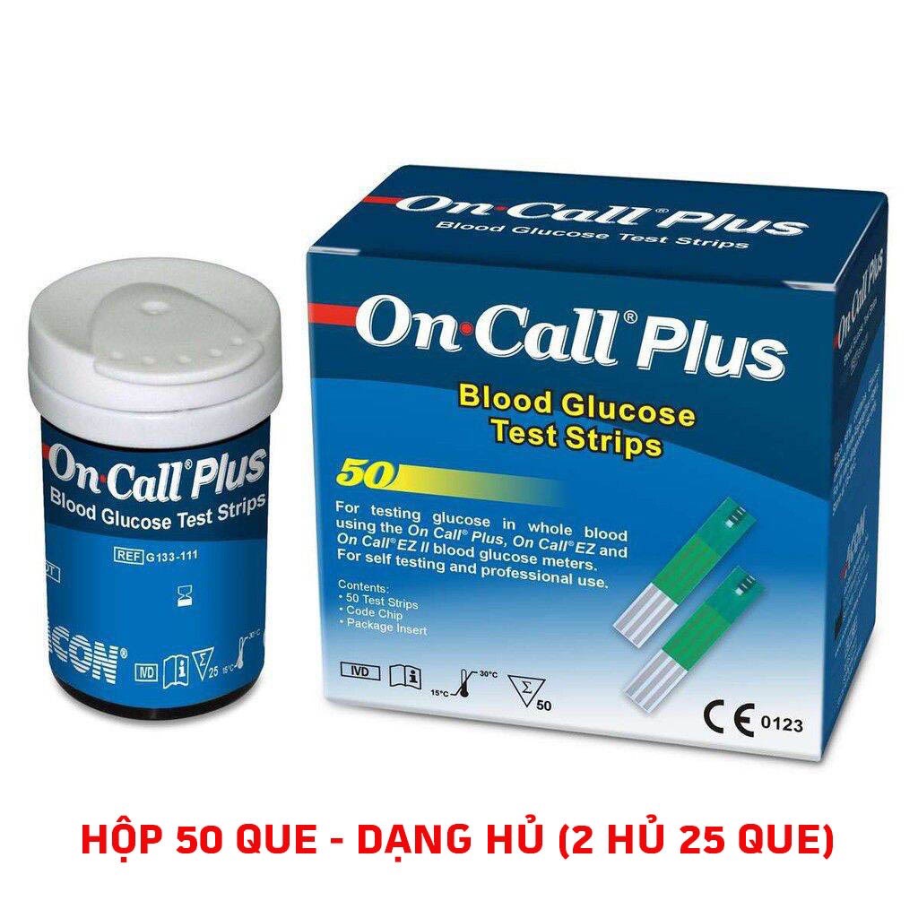 Que thử đường huyết On Call Plus, Chính hãng ACON, que thử tiểu đường, test tiểu đường