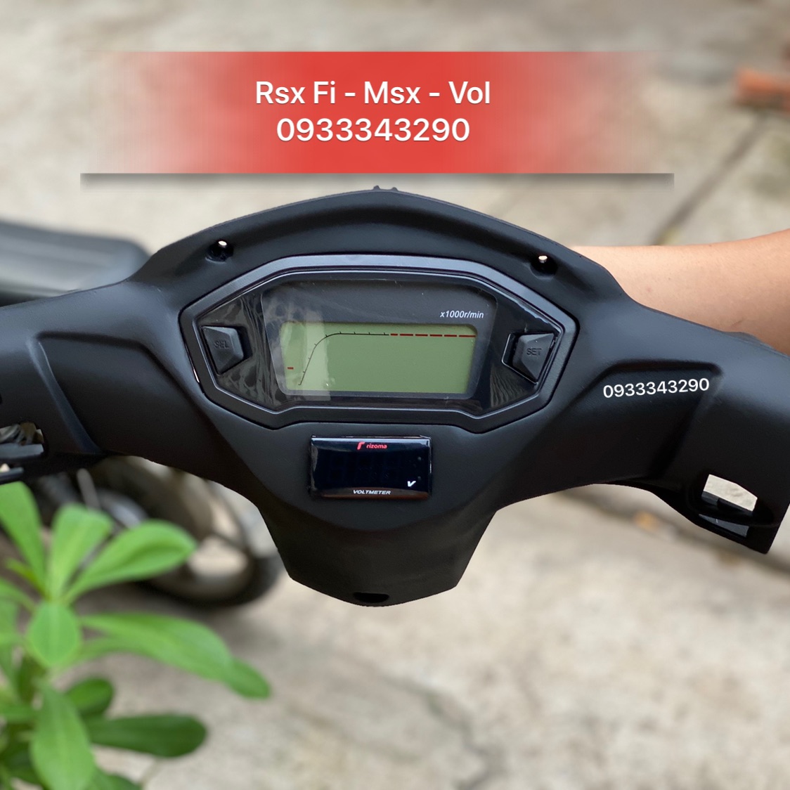 Trọn Bộ Bợ Cổ Rsx Fi - Chế Đồng Hồ Msx - Báo Vol