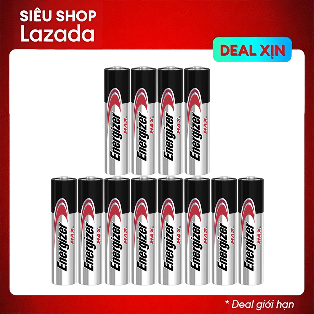 Combo 12 pin đũa AAA Energizer Alkaline chống chảy E92 - 8 tặng kèm 4