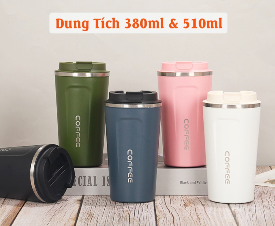 [Giữ nhiệt 8-12h] Cốc giữ nhiệt Coffee Holic 500ml