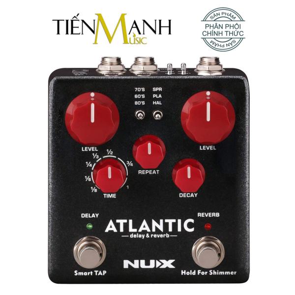 Phơ Đàn Guitar Nux Atlantic Reverb & Delay NDR-5 (Bàn đạp Fuzz Effect Pedal)