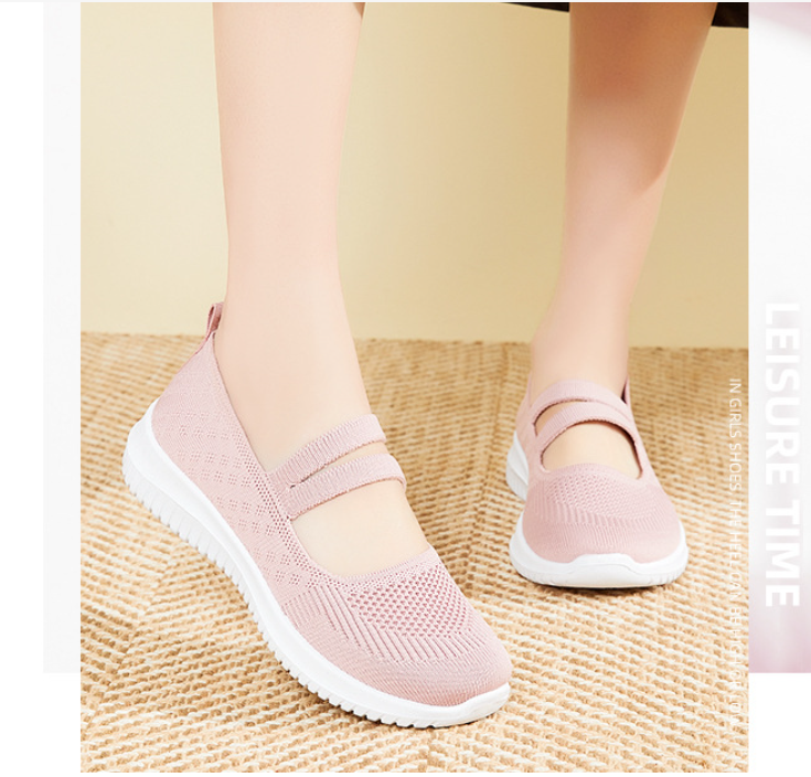 Giày Lười Nữ Vải Xinh Ghenshi09