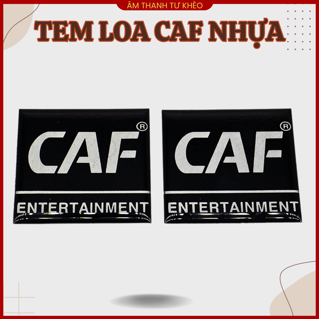 Tem Loa CAF Dán Thùng Loa Vuông 5cm ( giá 2 tem )