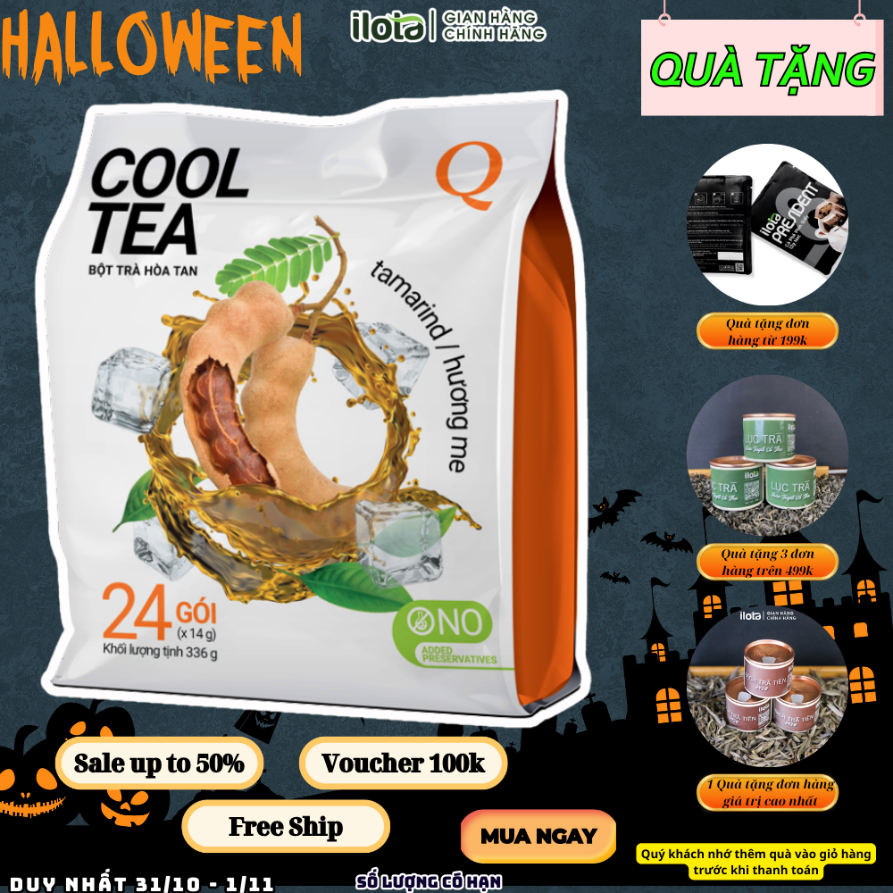 Tran Quang Cooltea Instant Tamarind Tea (Pack of 24 Bags)
