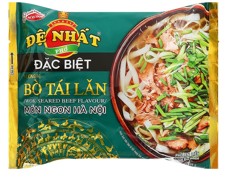 Thùng 30 gói phở bò tái lăn Đệ Nhất Acecook