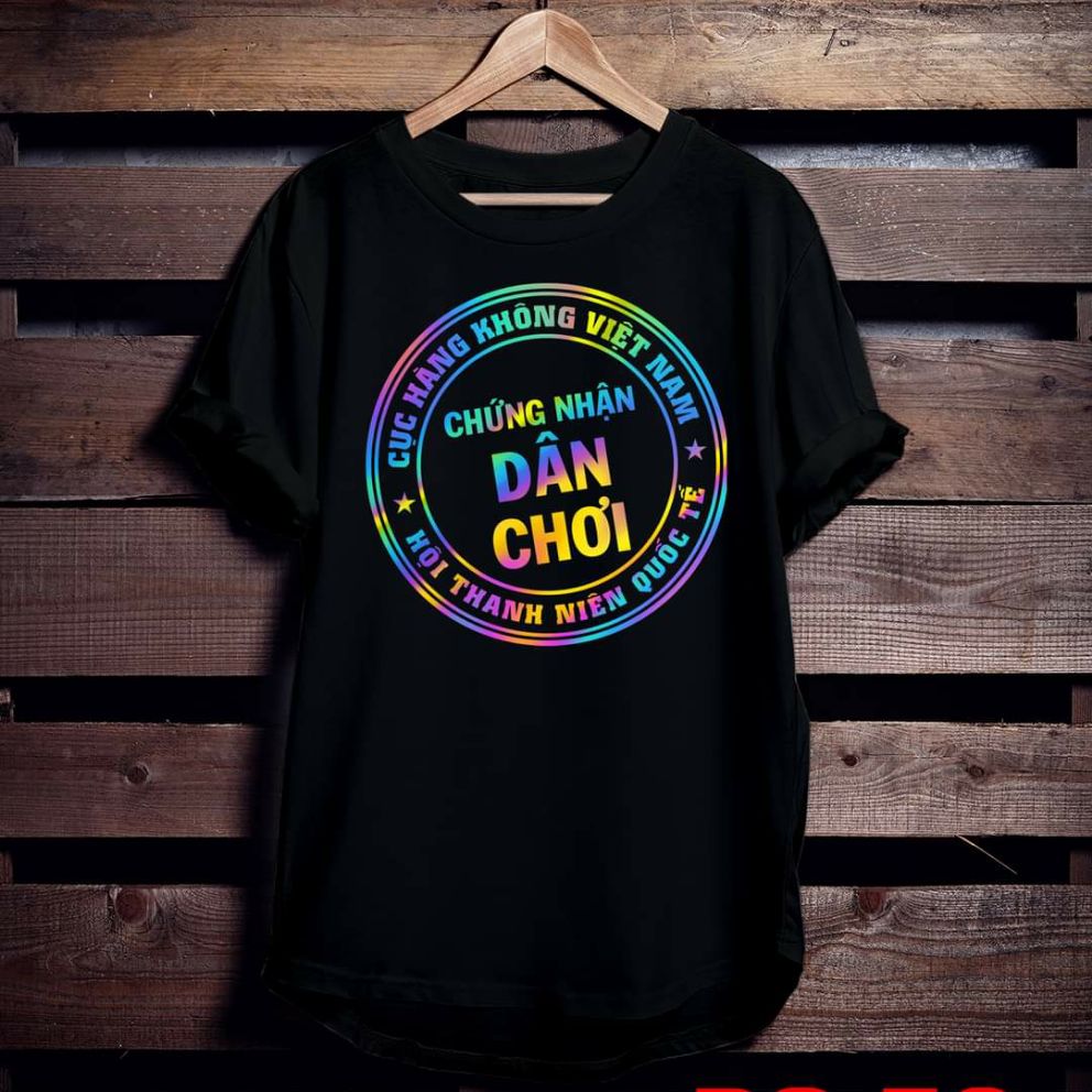 [HCM]Áo thun TAY NGẮN phản quang 7 màu chứng nhận dân chơi (CHỤP FLASH)(TAY LỠ IB)