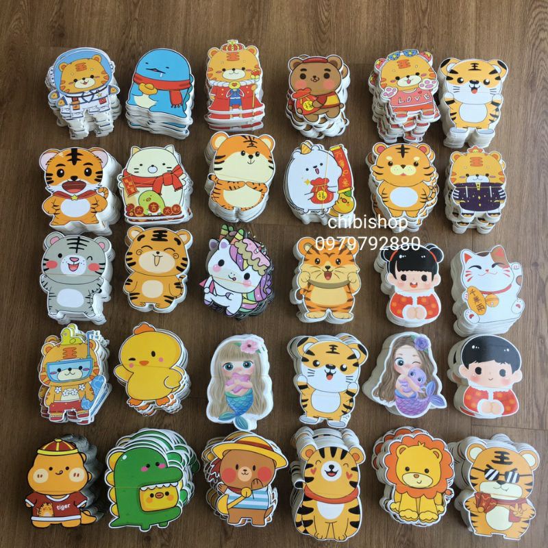 Com bo 10 bao lì xì chibi dễ thương