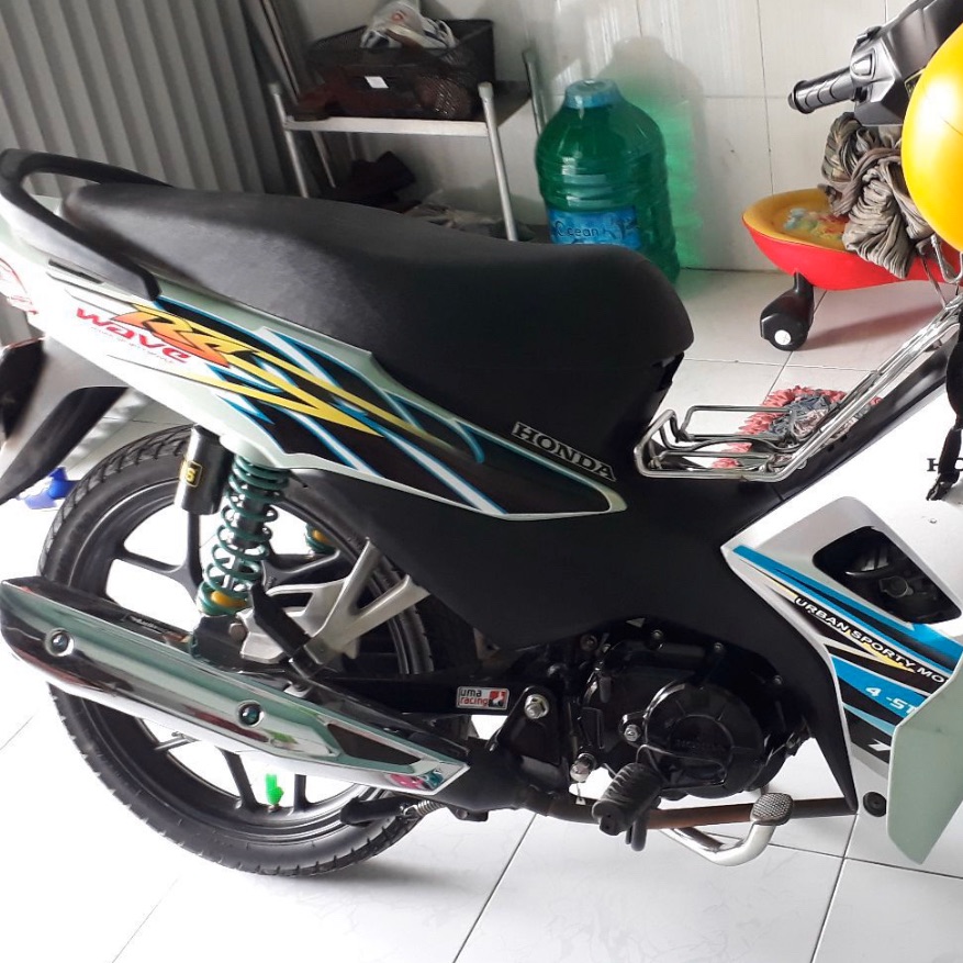 Tem rời Wave Rs 110 2017 đến 2020 dán xe trắng