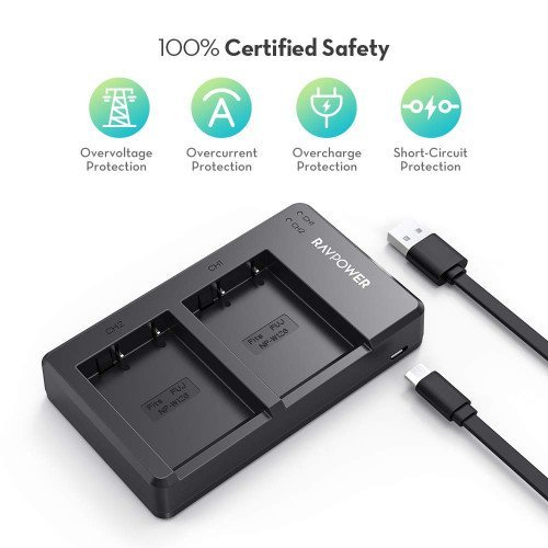 [HCM]Pin máy ảnh RavPower cho Fujifilm NP-W126S