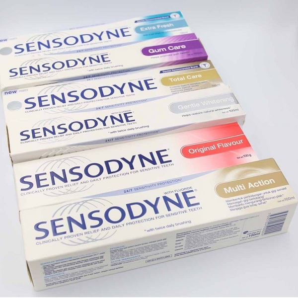 Combo 2 Tuýt Kem đánh răng sensodyne chống ê buốt Thái Lan 100g Ngừa Sâu Răng