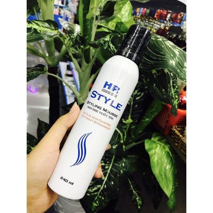 Mousse vuốt tóc HP style 240ml Xanh