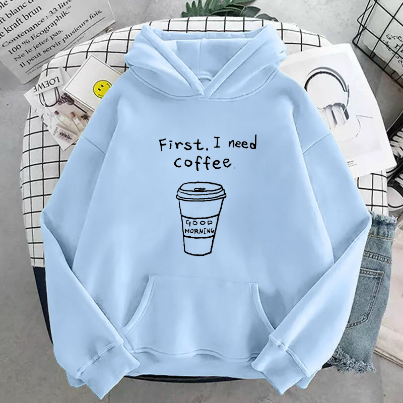 [Hoàn Tiền 15%] ÁO HOODIE UNISEX IN I NEED COFFEE (NHIỀU MÀU)