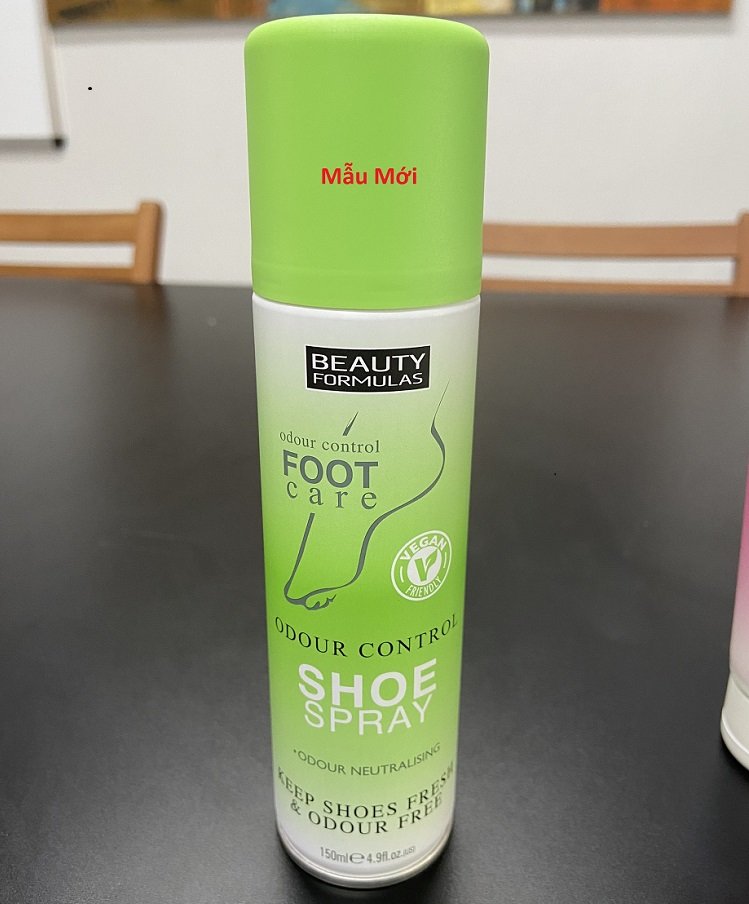 [HCM]Xịt khử mùi giày Beauty Formulas - 150ml
