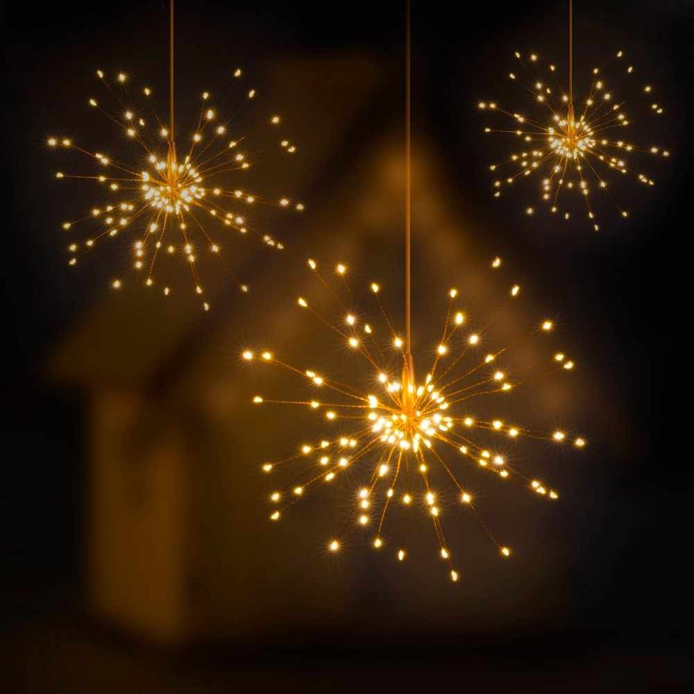 Bộ dây 5 chùm đèn Led pháo hoa firework 500 bóng