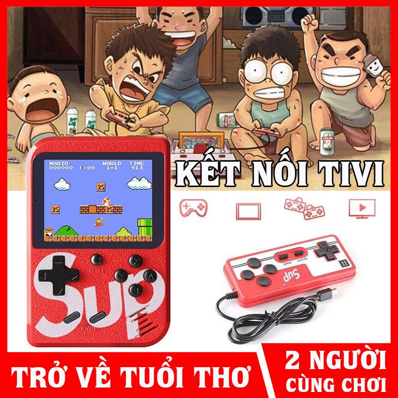 (TẰNG KÈM TAY CẦM -  BẢO HÀNH 12 THÁNG ) Máy Chơi Game SUP Cầm Tay , Máy Chơi Game GAME BOX 400 Trò , Máy Chơi Game kèm tay cầm 2 người chơi , Máy Chơi Game 4 nút , Máy Chơi Game mini giá rẻ , Máy Chơi Game Nes , Máy Chơi Game Brick
