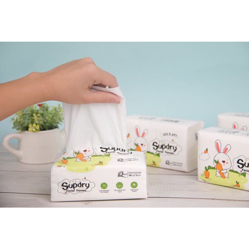 Khăn giấy ướt/khăn khô thỏ supdry