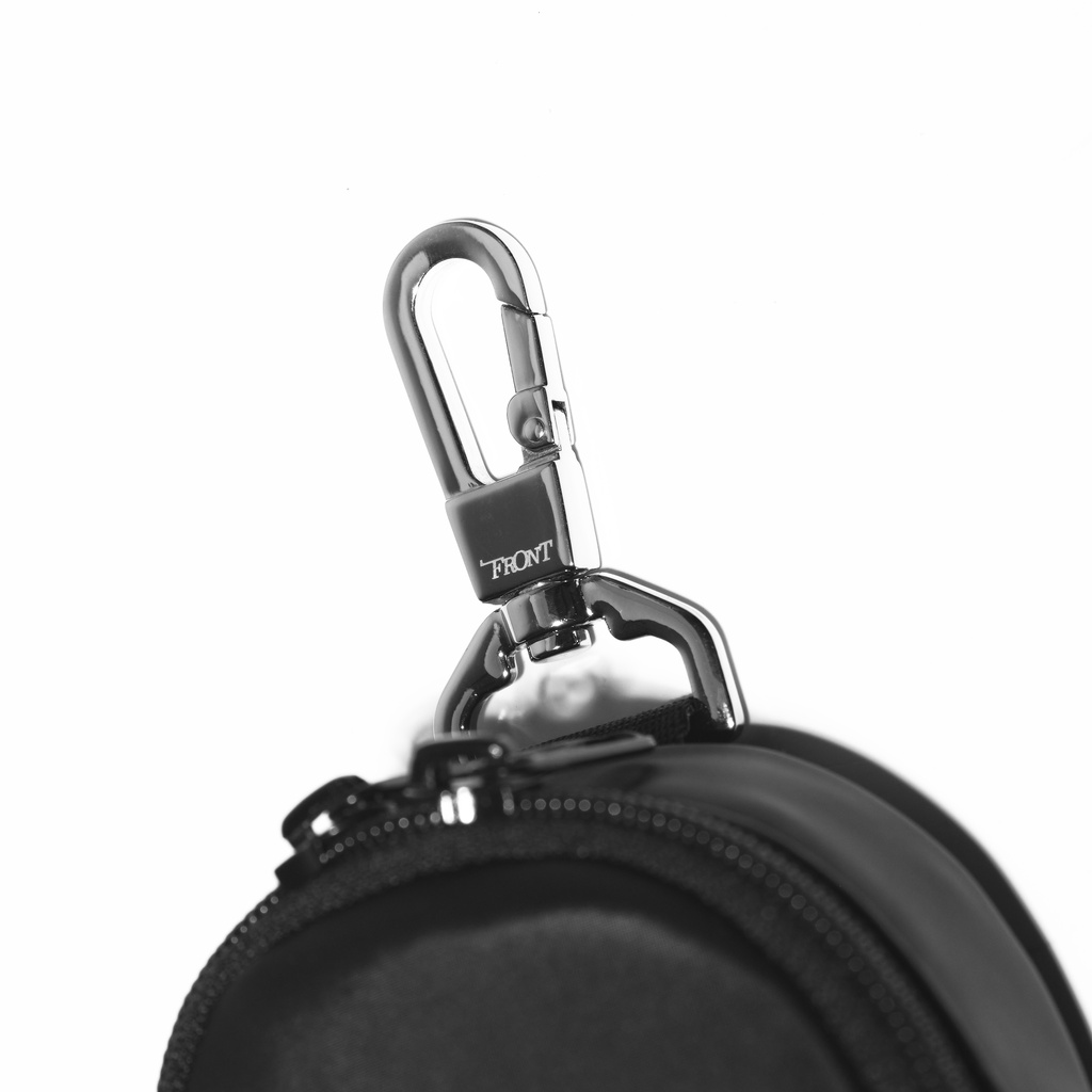 Front The Knight Backpack Keychain D922 - Black - S ♟ Móc Khóa Front Vải Polyester Chống Thấm Nước Màu Đen