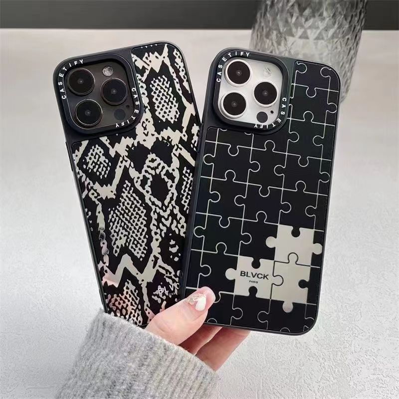 CASETiFY x BLVCK Motif Case for iPhone 15 Pro Max / iPhone 14 Pro Max / iPhone 13 Pro Max / iPhone 12 Pro Max / iPhone 11/12/13/14 Pro Phone Case Protective Cover