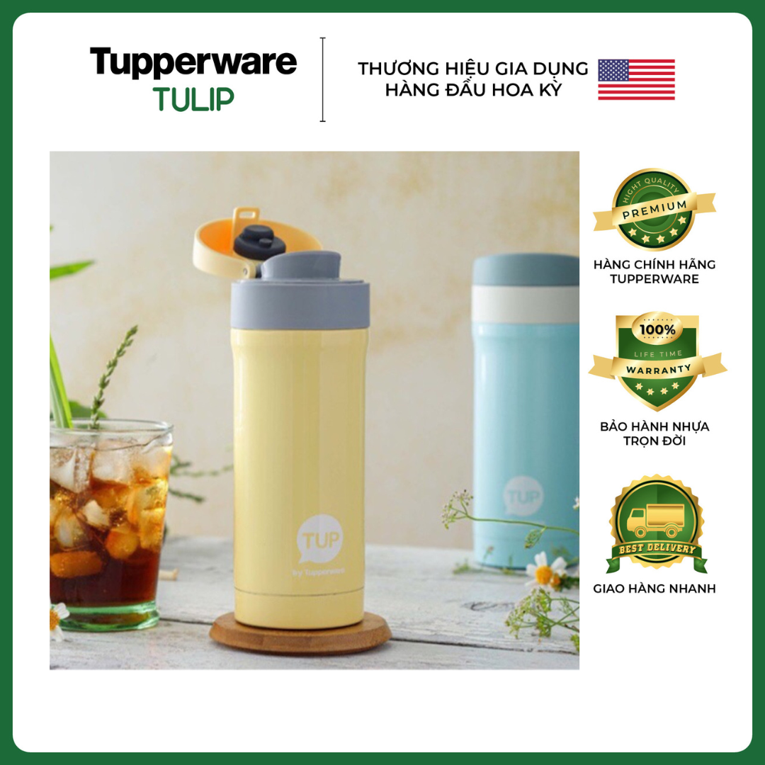 [HCM] BÌNH GIỮ NHIỆT EASY OPEN 300ML TUPPERWARE CHÍNH HÃNG 100%