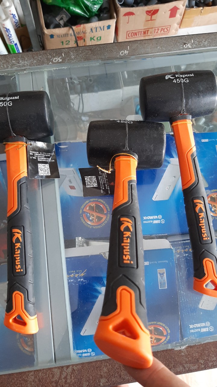 Búa cao su cán đúc 450g KAPUSI K-0376 cao cấp