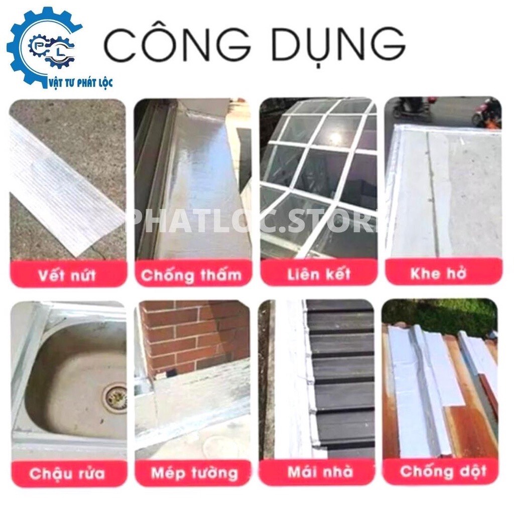 Keo dán chống thấm chống dột mái tôn đa năng xử lý siêu tốc ( khổ rộng 1m)