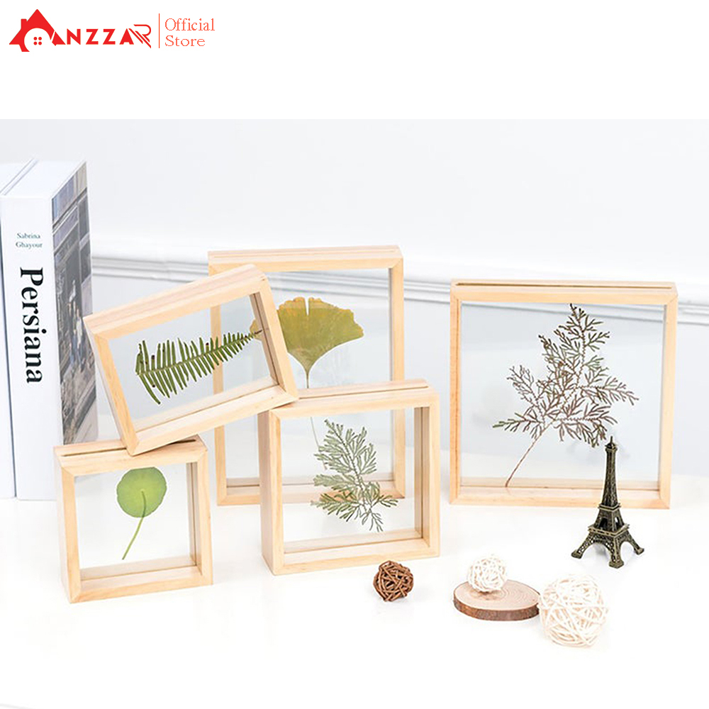 Khung ảnh trong suốt, khung ảnh để bàn trang trí Anzzar 2 mặt nhiều kích