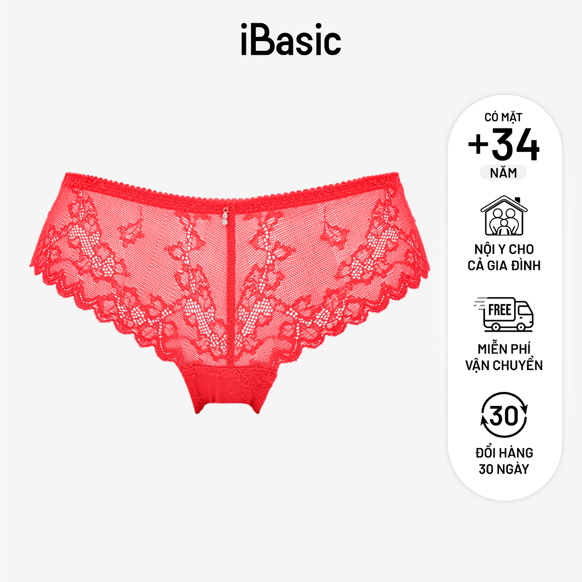 Quần lót nữ ren iBasic bikini PANW135