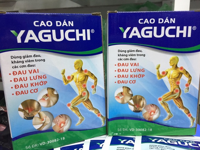 Cao dán yaguchi - Miếng dán thảo dược Yaguchi bịch 5 miếng