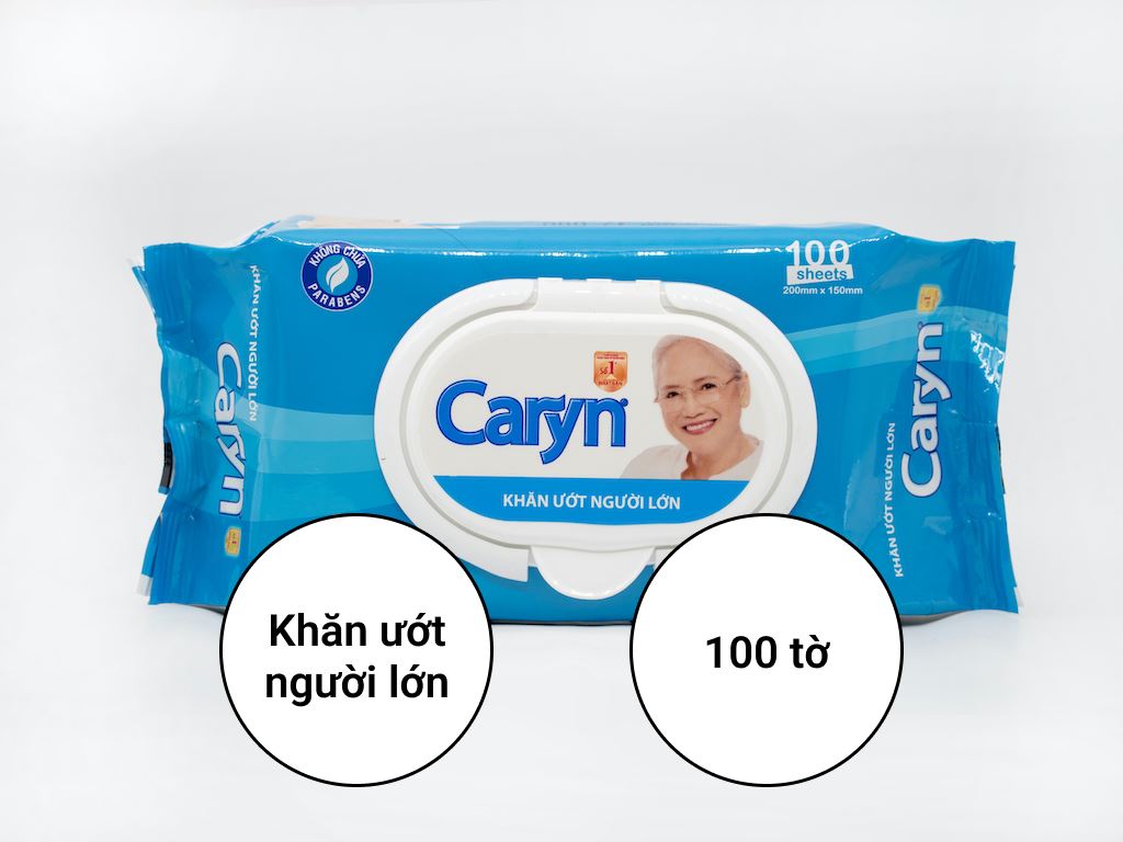{Quà Tặng} Khăn Ướt Caryn 100 tờ