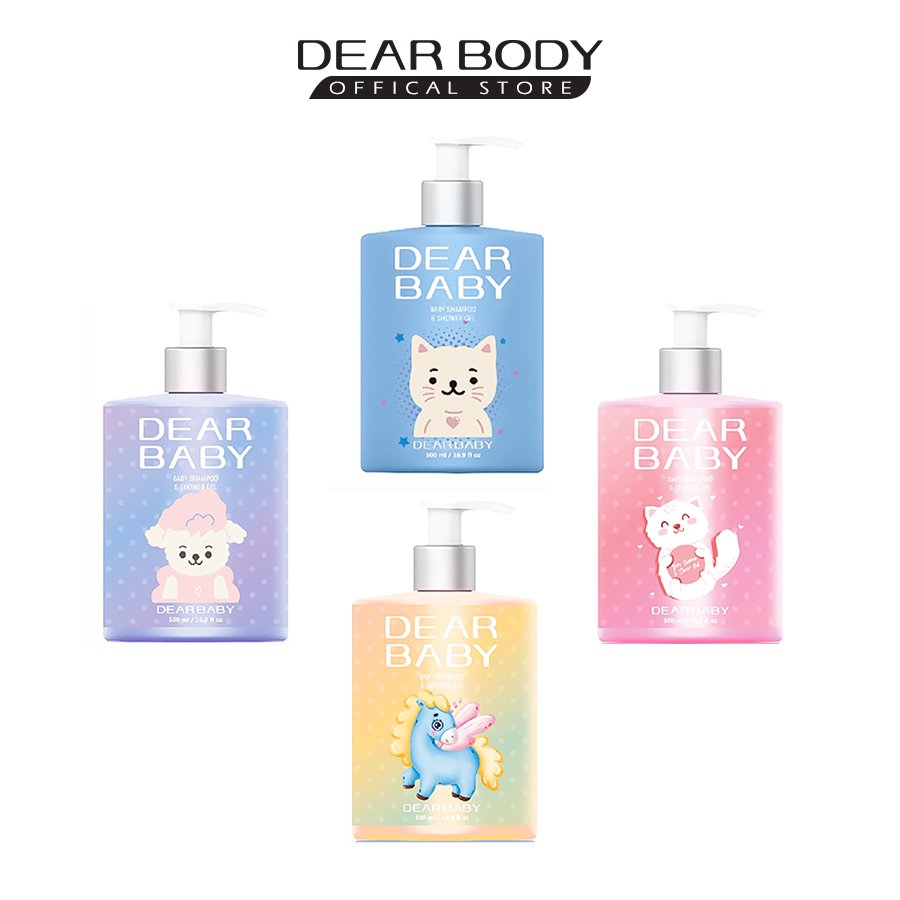 Dầu Tắm Gội Cho Trẻ Em - DEAR BABY Shampoo & Shower Gel 500ml