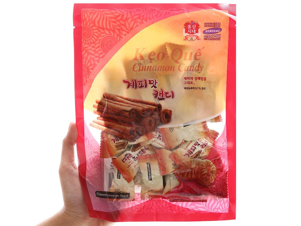 Kẹo quế Cinnamon Candy Cheonnyeonae gói 200g