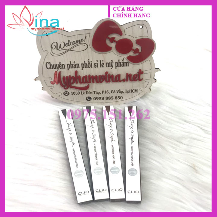 SÁP KẺ MẮT CHỐNG NƯỚC CLIO SHARP SO SIMPLE WATERPROOF PENCIL LINER