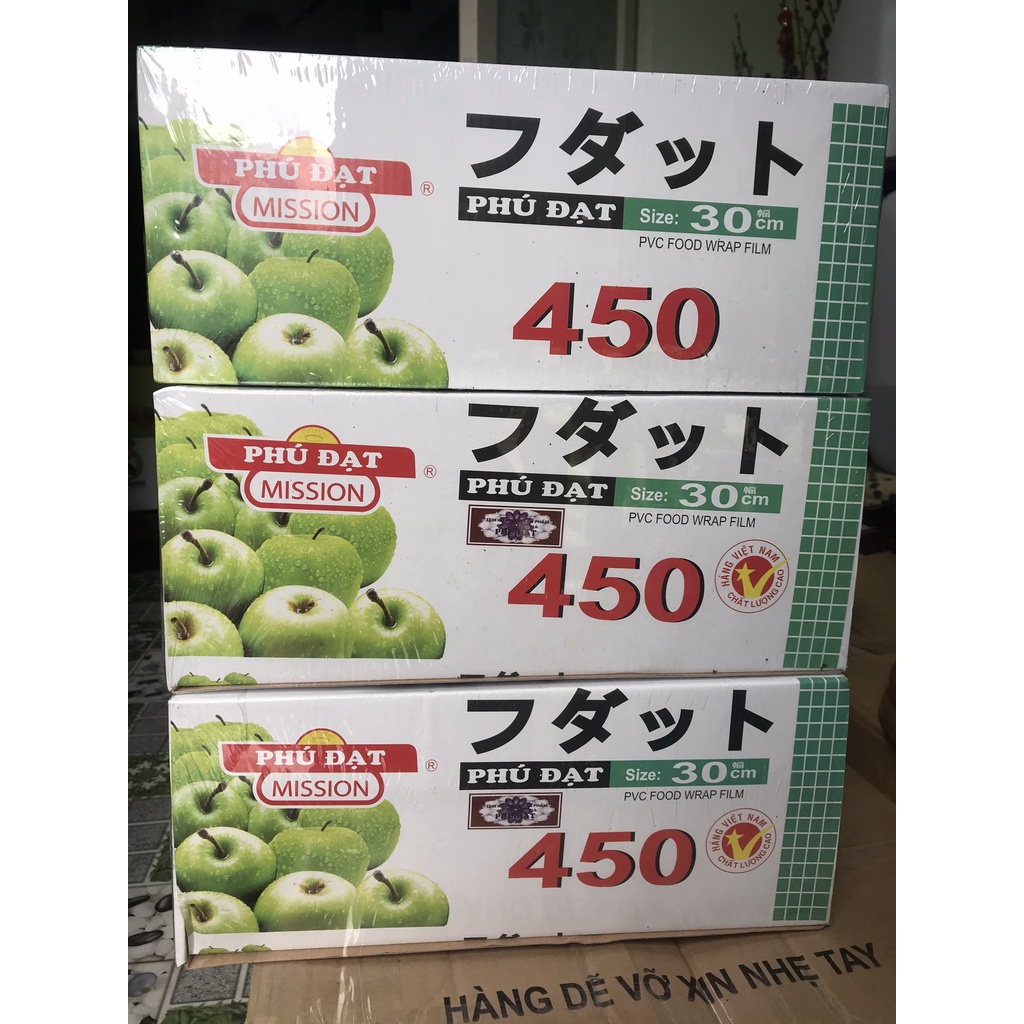 Màng bọc thực phẩm phú đạt sài gòn, rộng 30cm, dài 450m
