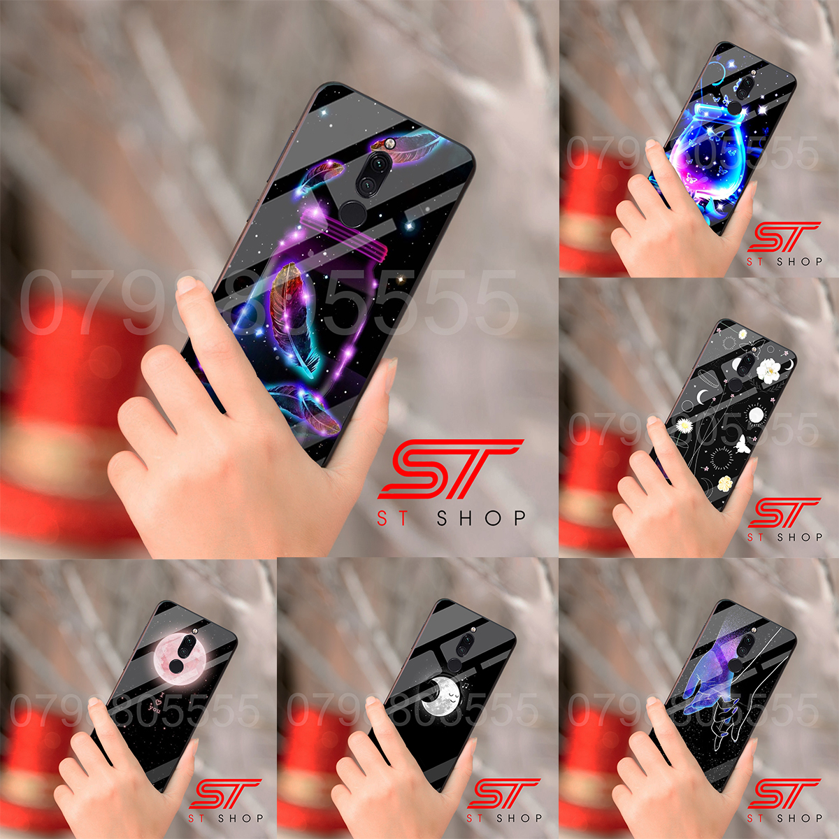 [ 6 Mẫu ] Ốp lưng kính cực đẹp cho Huawei Nova 2i