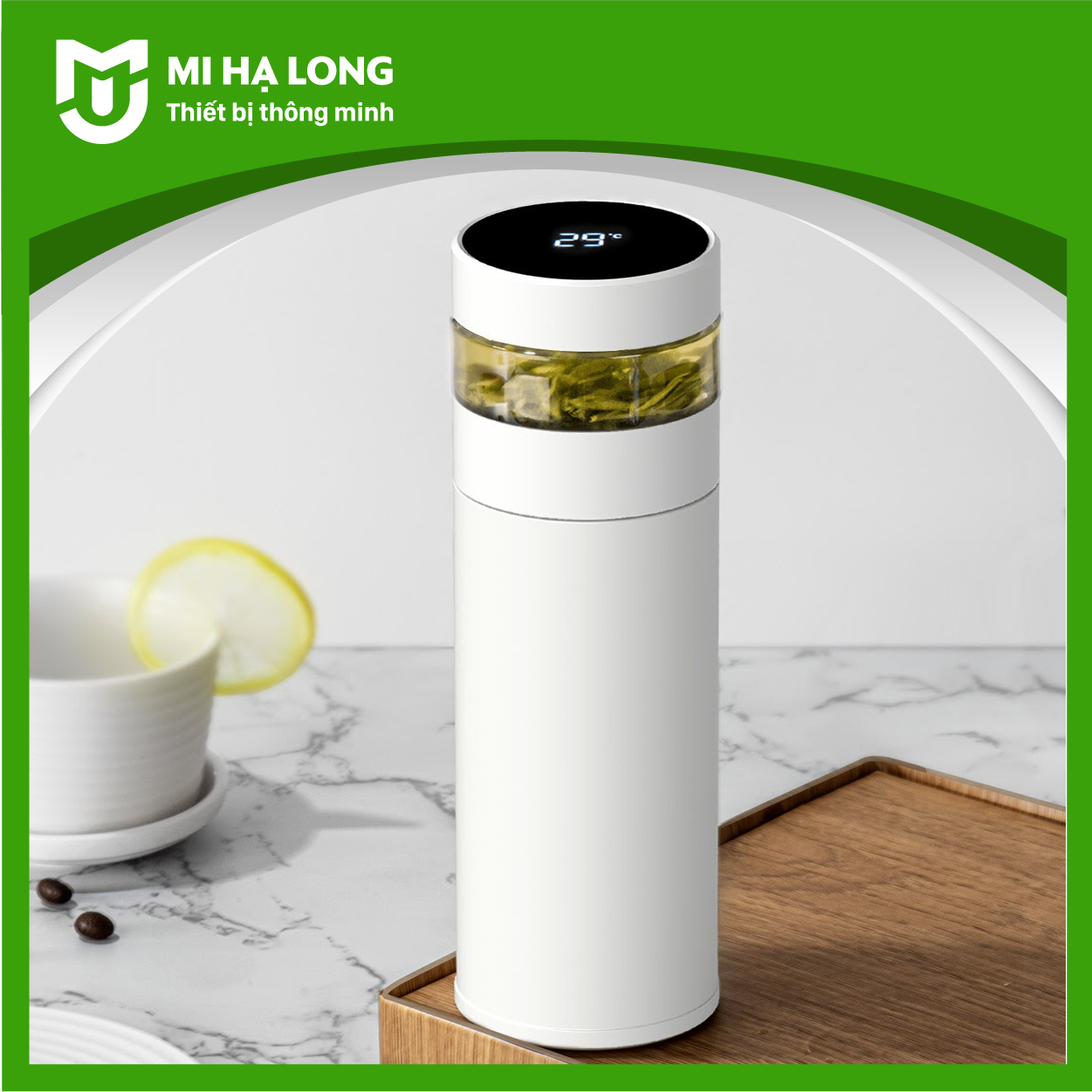 Bình pha trà giữ nhiệt có lưới lọc xiaomi Fun home 400ml