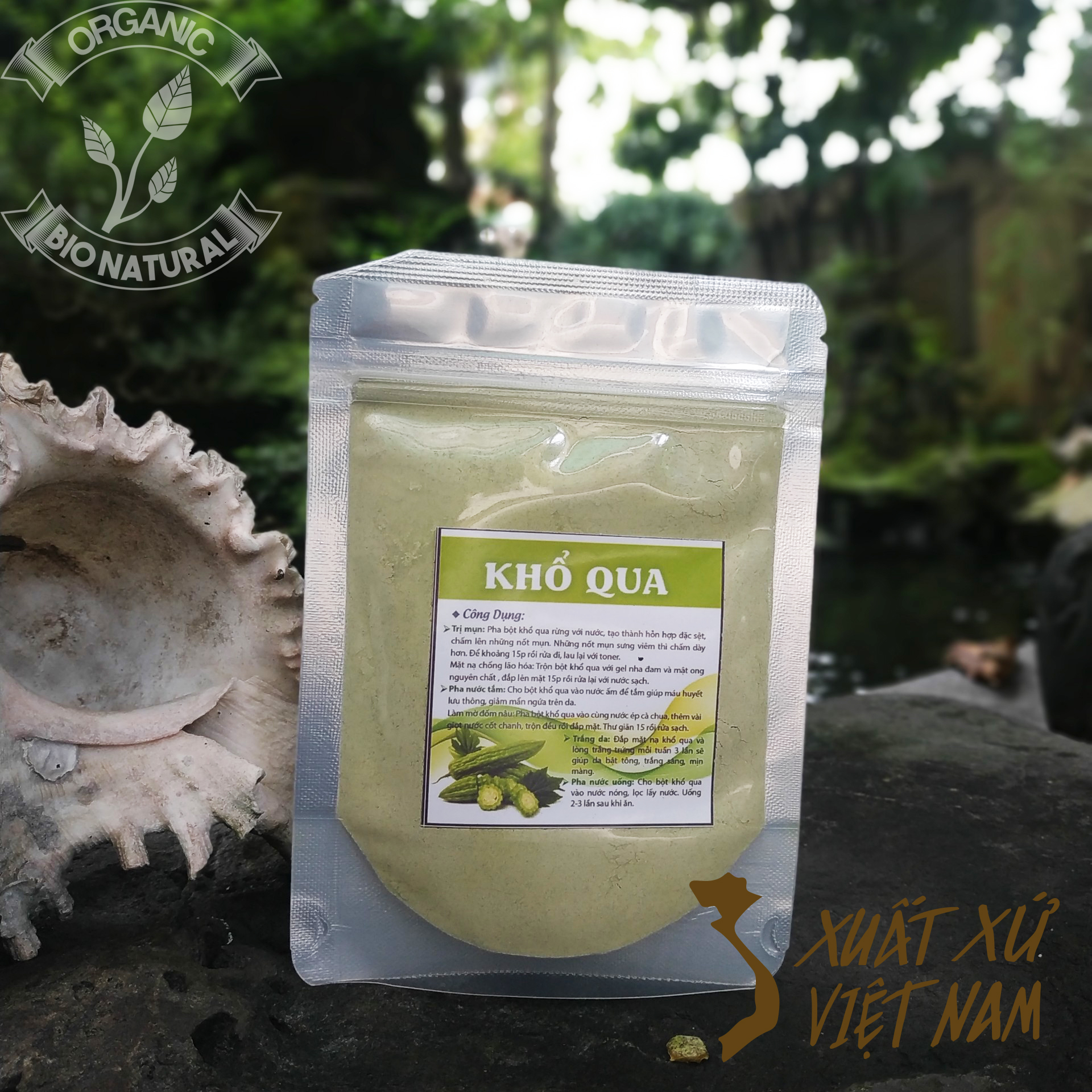 [HCM][BIONATURALVN] Bột đắp mặt nạ Khổ Qua HANDMADE 50gr