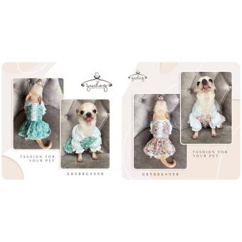 Đầm cổ sen chó mèo thú cưng yudog - Quần áo thú cưng  PetVn.shop