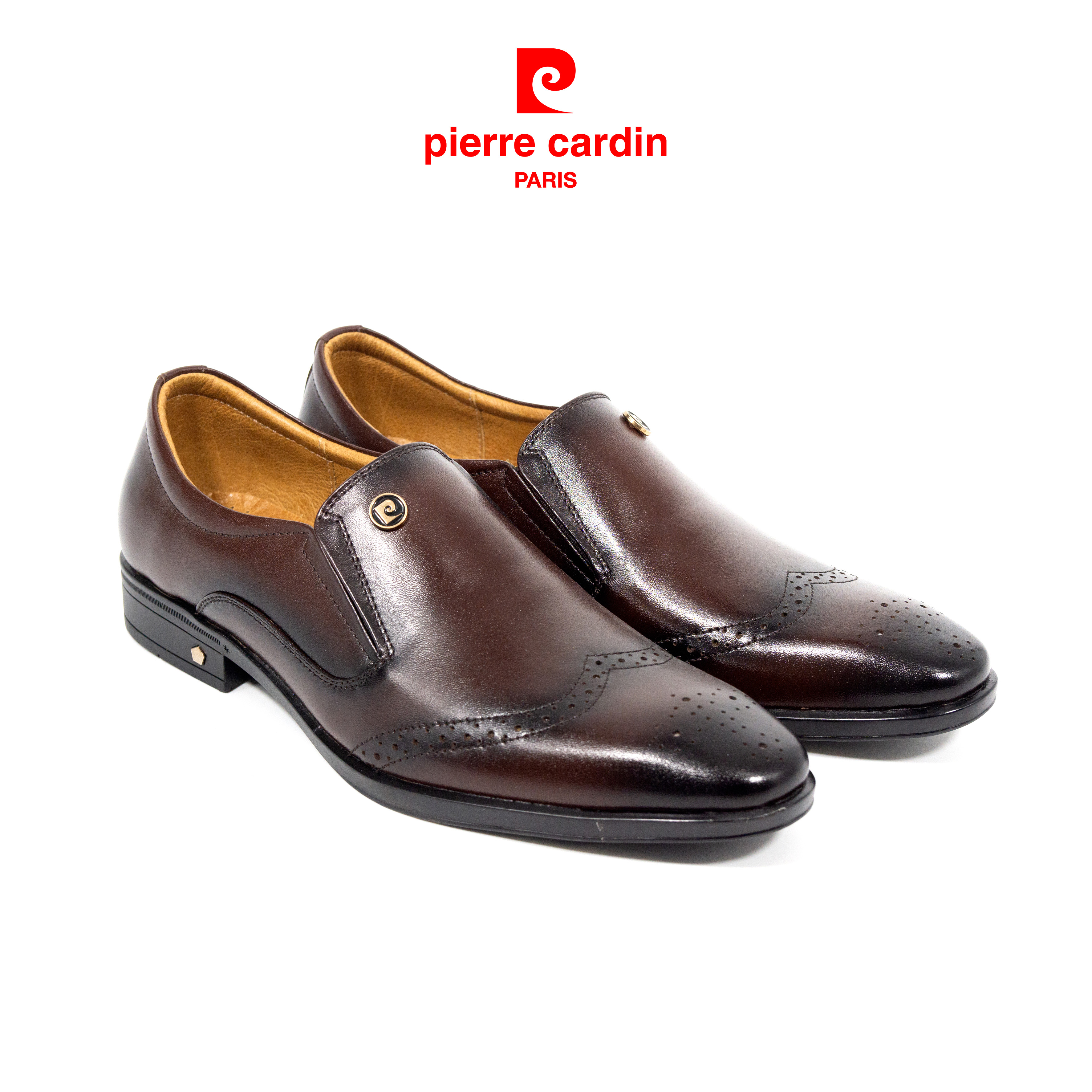 Giày Tây nam Pierre Cardin, Giày Lười Chất Liệu Da Bò Nhập Khẩu Cao Cấp, Đế Cao Xu Chống Trơn Trượt, Bảo Hành 12 Tháng - PCMFWL 749