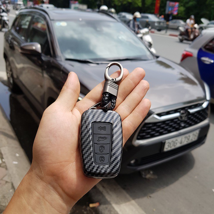 Ốp Chìa Khóa Xe Toyota Camry 2019 2020 2021 2022, Toyota Cross 2020 2021 2022 2023 + kèm móc khóa MCB