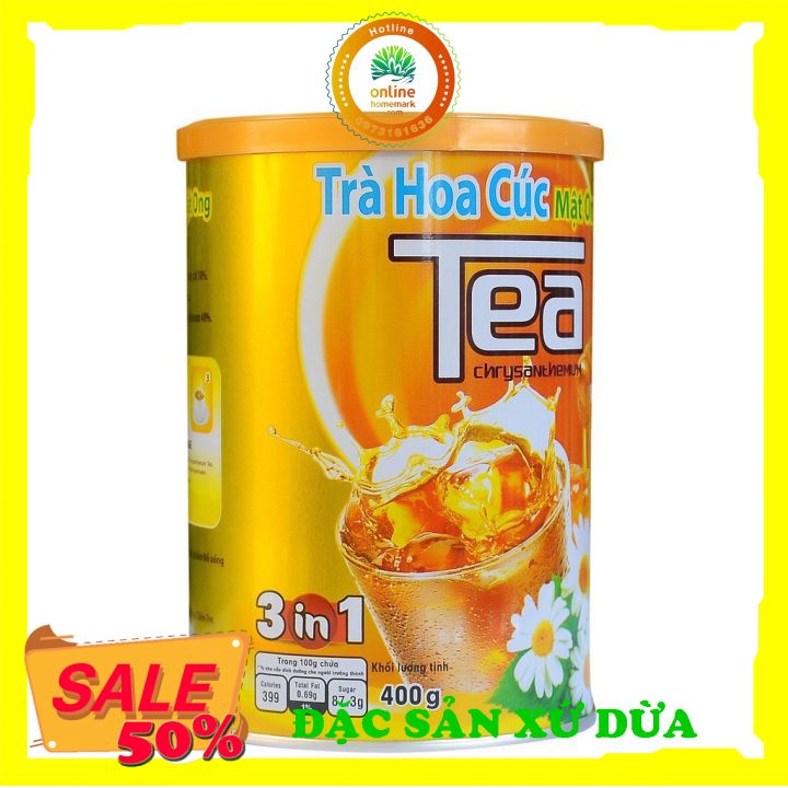 Trà cúc mật ong Thanh Bình [Lon nhôm 400g]/Bánh kẹo ăn vặt