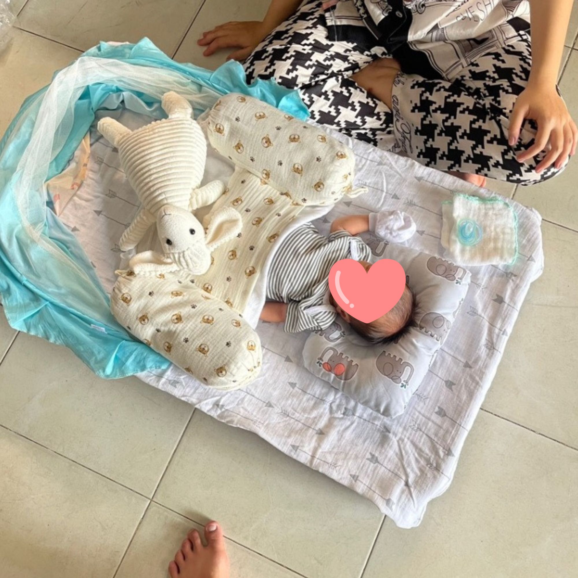 Giường lưới thoáng mát cho trẻ em , GẤP GỌN