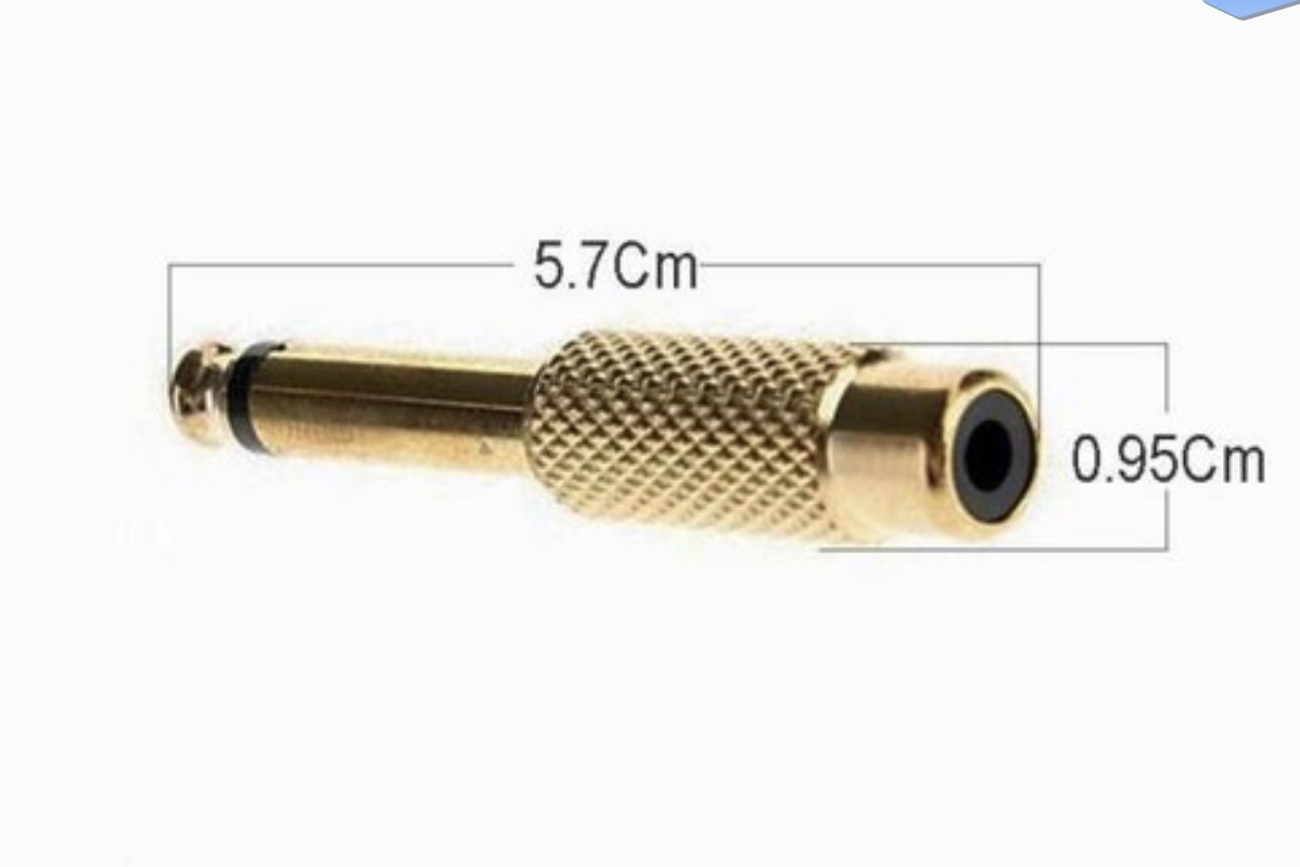 [HCM]Jack chuyển 6.5mm (6 ly) ra bông sen RCA