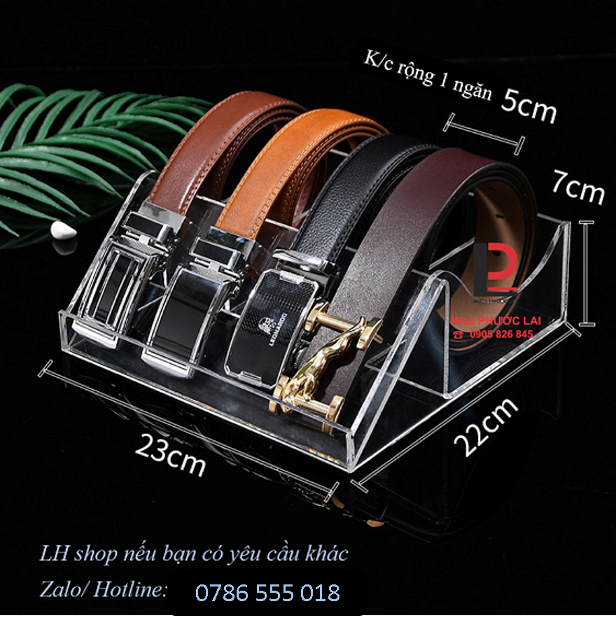 Kệ trưng bày thắt lưng/ dây nịt nhiều ngăn