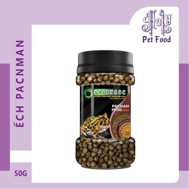 Thức ăn ếch pacman, pacman frog - lên màu, tiêu hóa tốt, tăng đề kháng - hộp 50g và 230g
